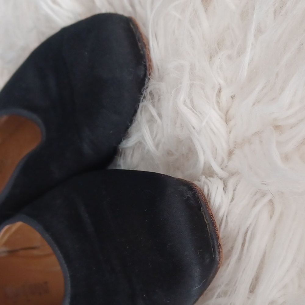 Vintage YSL Black Satin Flats - Picture 11 of 12